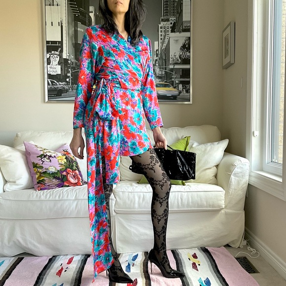 Reworked 2 piece floral mini skirt set - Picture 1 of 15